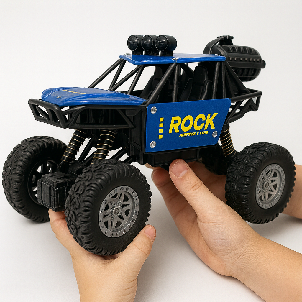 "RC Rock Crawler 4x4 – High-Speed Off-Road Remote Control Car